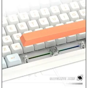 VGN професионална геймърска механична клавиатура Professional Gaming Mechanical Keyboard N75 RGB Caribbean Blue - Power Silver Switches [Linear]
