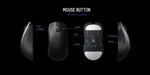 Lamzu професионална геймърска мишка INCA 8K - Wireless Gaming Mouse - White