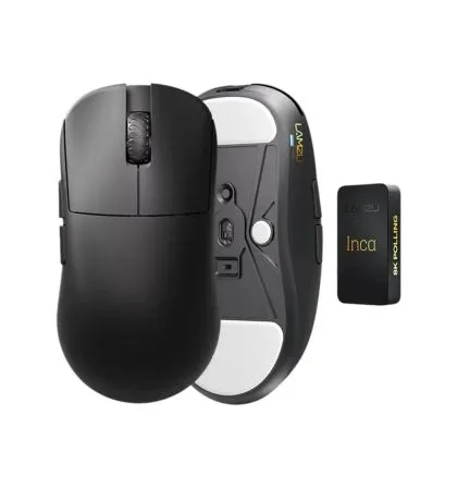 Lamzu професионална геймърска мишка INCA 8K - Wireless Gaming Mouse - Black