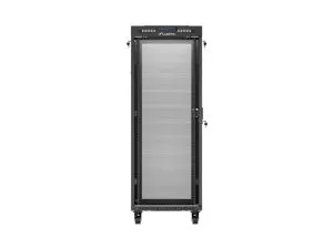 Комуникационен шкаф Lanberg rack cabinet 19" free-standing 32U/600X1000 (FLAT PACK) with mesh door LCD black