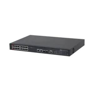Суич Dahua PFS4218-16ET-240, 16 портов, управляем, PoE, Gigabit