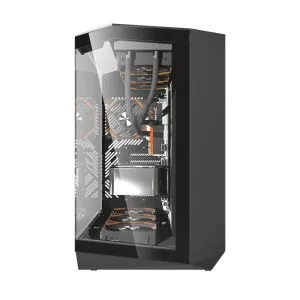 Darkflash кутия Case ATX - DY470 Shadow Black - 4 x 120 mm Infinity Mirror Fans