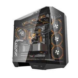 Darkflash кутия Case ATX - DY470 Shadow Black - 4 x 120 mm Infinity Mirror Fans