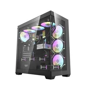 Darkflash кутия Case ATX - DS900 Black - USB-C