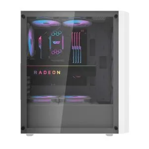Darkflash кутия Case ATX - DK351 White - 4 fans included
