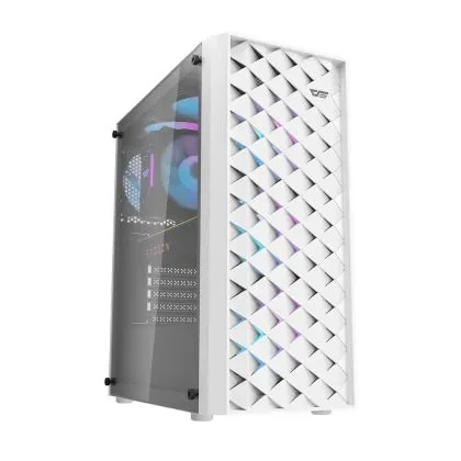 Darkflash Case ATX - DK351 White - 4 fans included