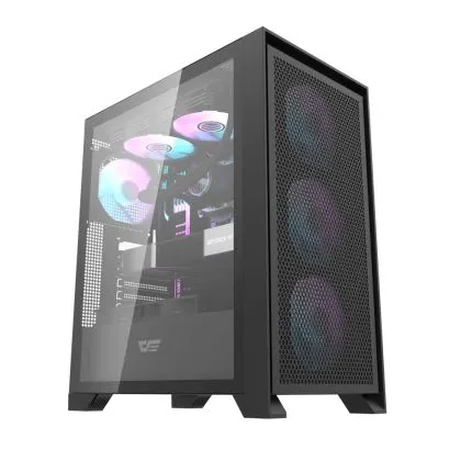 Darkflash Case ATX - DRX70 Mesh Black - Addressable RGB 4 fans, USB-C