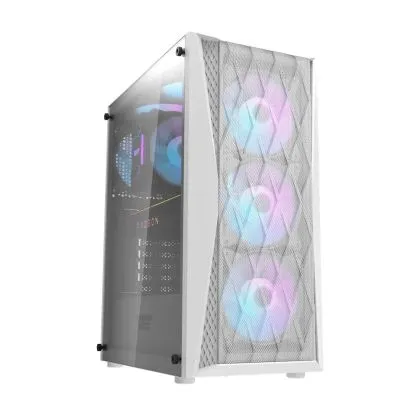 Darkflash Case ATX - DK352 White - 4 fans included