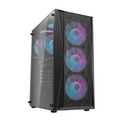 Darkflash Case ATX - DK352 Black - 4 fans included