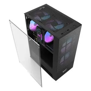 Darkflash Case ATX - A290 Black - 3 x 120 mm RGB fans included