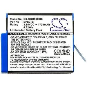 Camera Battery for GO PRO Hero 9; HERO 10; Hero 11; Hero 12  AHDBT-901  3,85V 1720mAh   LIIon Cameron Sino