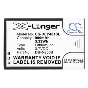 Mobile battery  DORO 1350, 1361, 6520, 6530, Primo 805  DBP-800B  LiIon 3,7V 900mAh CAMERON SINO