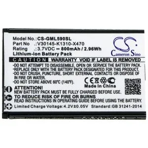 Батерия за мобилен телефон Gigaset GL390, GL590 V30145-K1310-X470  LiIon 3,7V 800mAh CAMERON SINO