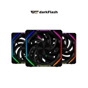 Darkflash Комплект вентилатори Fan Pack 3-in-1 3x120mm - INF32 Black, Daisy-Chain, Infinity Mirror, A-RGB