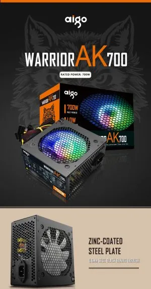 Aigo PSU 700W - Warrior AK700 RGB