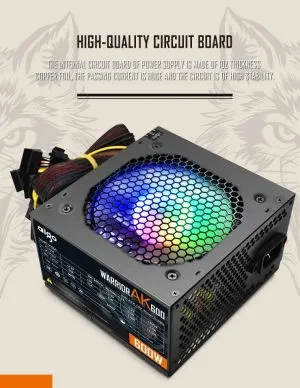 Aigo PSU 600W - Warrior AK600 RGB
