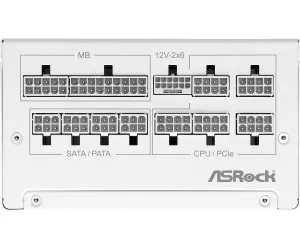 Power Supply ASRock Steel Legend White 1000W 80+ Gold