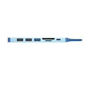 VCom Docking Station Type-C 7-in-1 - CUE18 - PD3.0 100W, HDMI, USB3.0 x 1, USB2.0 x 2, SD, TF