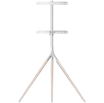 ONKRON Tripod Easel TV Stand for 32” – 65 Inch LED LCD OLED Screens up to 35 kg, White