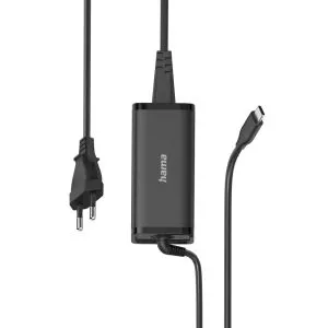 Hama Universal USB-C Notebook Power Supply Unit, GaN, Pwr Del. (PD), 5-20V/100W