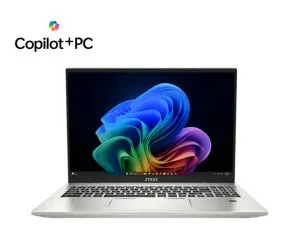 Лаптоп MSI Prestige A16 AI+ A3HMG, AMD Ryzen AI 9 365 Processor (10C 20T, Up to 5 GHz), 16" 16:10 UHD+ (3840x2400) OLED, AMD Radeon 880M 12C 2900 MHz, 73 total AI TOPS, 32GB LPDDR5x-7500, 1TB PCIe Gen4x4 SSD, WiFi7 Qualcomm, BT v5.4, Windows 11 Home, 1.9 
