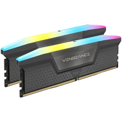 Corsair VENGEANCE RGB DDR5 32GB (2 x 16GB) DDR5 6400 CL36-48-48-104 1.35V XMP & EXPO - Grey