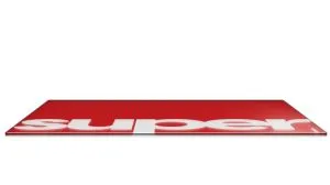 Superglide Gaming Glass Mousepad Superglide Pad v2 XL Red - 490 x 420 mm