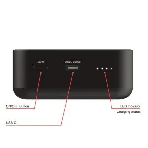 Външна батерия Verbatim Charge 'n' Go Essentials Power Bank Magnetic Wireless 20000mAh Black