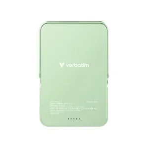 Външна батерия Verbatim Charge 'n' Go Power Bank with Stand Magnetic Wireless 10000mAh Green