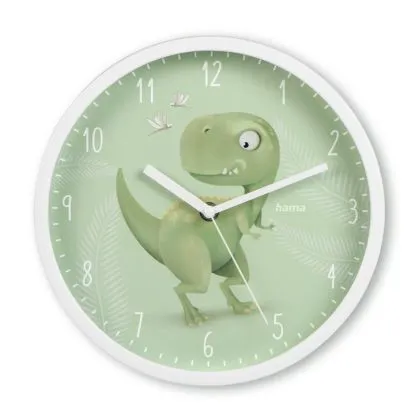 Hama "Cebu" Children's Wall Clock, No Ticking, for Children's Rooms, Analogue, &Oslash;