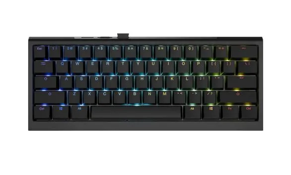 Ducky Professional Gaming Mechanical Keyboard One X Mini Wireless Black - Ducky AI Switches [Linear], Bluetooth, 2.4G