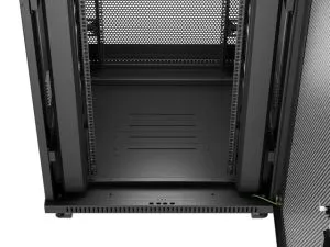 Комуникационен шкаф Lanberg rack cabinet 19" free-standing 47U/800X800 (FLAT PACK) with mesh door LCD black
