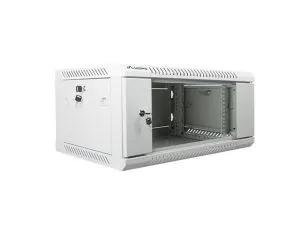 Комуникационен шкаф Lanberg rack cabinet 19" wall-mount 4U / 600x450 for self-assembly (flat pack), grey