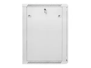 Комуникационен шкаф Lanberg rack cabinet 19" wall-mount 18U / 600x600 for self-assembly (flat pack), grey