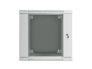 Комуникационен шкаф Lanberg rack cabinet 19" double-section wall-mount 12U / 600x600 for self-assembly (flat pack), grey