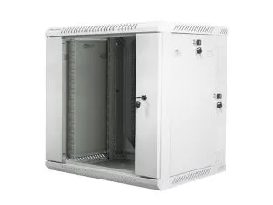 Комуникационен шкаф Lanberg rack cabinet 19" double-section wall-mount 12U / 600x600 for self-assembly (flat pack), grey