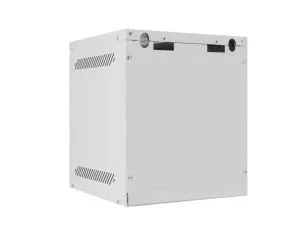 Комуникационен шкаф Lanberg rack cabinet 10" wall-mount 6U/280x310 for self-assembly with metal door grey (flat pack)