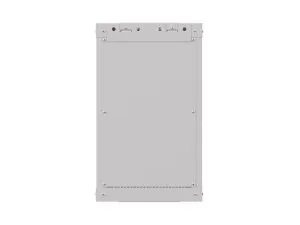 Комуникационен шкаф Lanberg rack cabinet 10" wall-mount 9U/300x300 (flat pack) with glass door grey