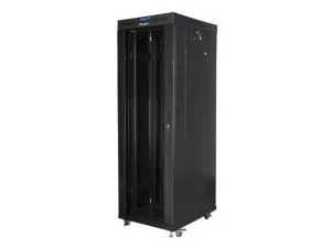 Комуникационен шкаф Lanberg rack cabinet 19" free-standing 37U/800x1000 (flat pack) with glass door lcd black v2