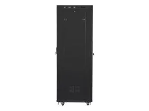 Комуникационен шкаф Lanberg rack cabinet 19" free-standing 42U/600x800 (flat pack) with mesh door lcd black v2