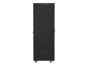 Комуникационен шкаф Lanberg rack cabinet 19" free-standing 42U/600x800 (flat pack) with mesh door lcd black v2
