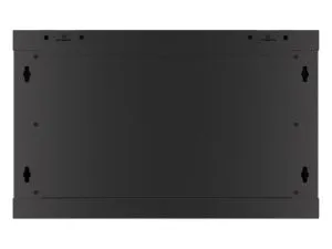Комуникационен шкаф Lanberg rack cabinet 19" wall-mount 6U/600x450 for self-assembly with metal door black (flat pack)