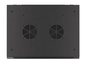 Комуникационен шкаф Lanberg rack cabinet 19" wall-mount 6U/600x450 for self-assembly with metal door black (flat pack)