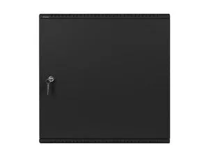 Комуникационен шкаф Lanberg rack cabinet 19" wall-mount 6U+3u/540x200 low-profile black (assembled)