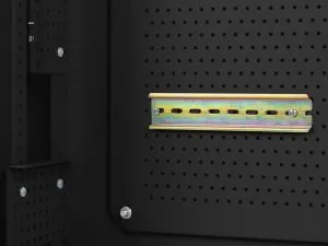 Комуникационен шкаф Lanberg rack cabinet 19" wall-mount 6U+3u/540x200 low-profile black (assembled)