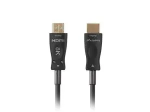 Кабел Lanberg HDMI M/M v2.1 cable 40m optical black aoc