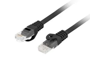 Кабел Lanberg patchcord CAT.6 utp lszh cu 10m black fluke passed