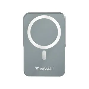 Външна батерия Verbatim Charge 'n' Go Power Bank with Stand Magnetic Wireless 10000mAh Grey