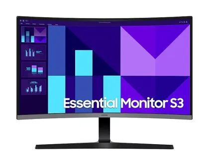 Monitor LED Samsung LS27D392GAUXEN S39GD, 27'' FHD CURVED 16:9 (1920x1080) VA 100Hz, 250 cd/2, 4000:1, 4ms, 178/178, Built-in Speakers, 1xHDMI, 1xVGA, Eye Saver Mode, VESA 100x100, 2Y