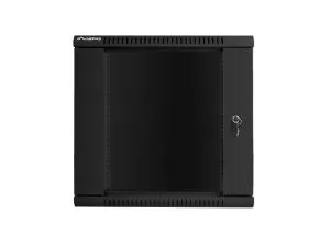 Комуникационен шкаф Lanberg rack cabinet 19" wall-mount 12U / 600x600 for self-assembly (flat pack), black